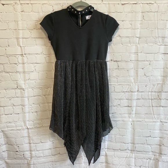 D-Signed Disney Descendants 2 EVIE Sparkly Choker Studs Girl’s Dress SZ M 10/12 - Picture 1 of 7